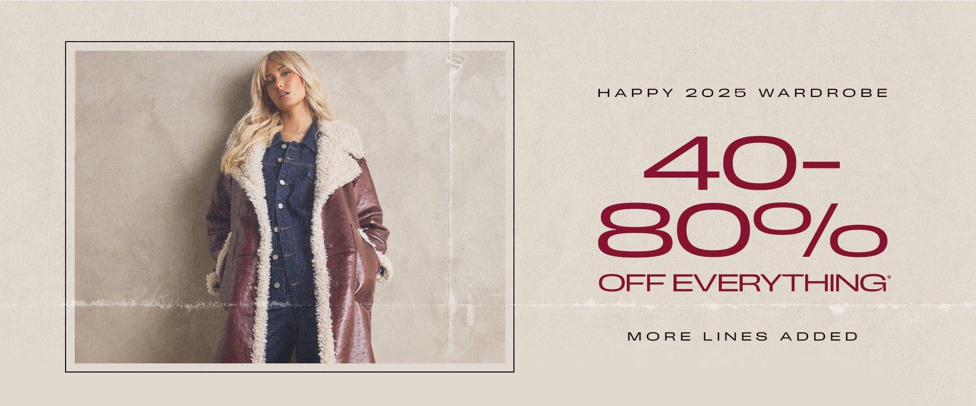 40-80% Off Everything!