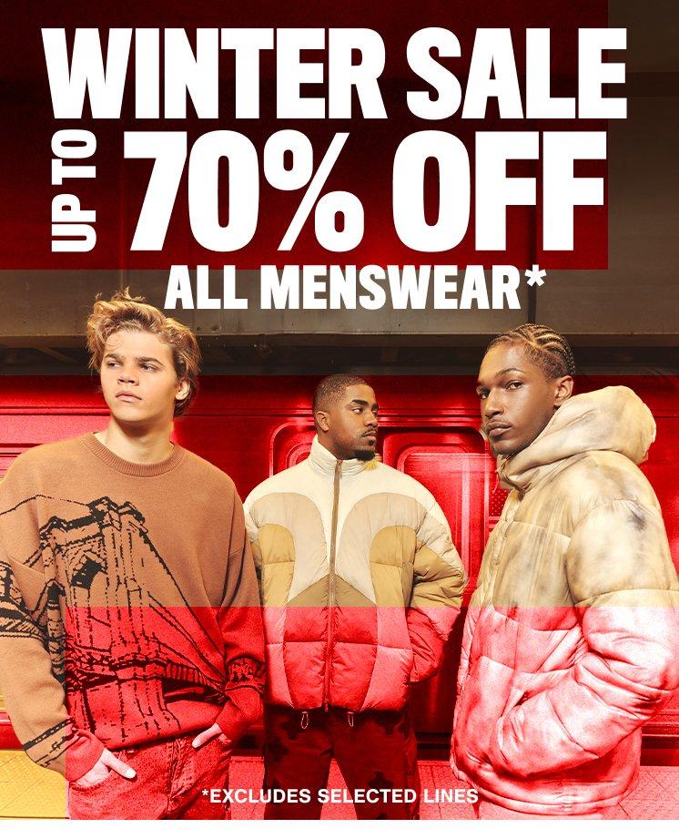 mens up to 70% off menswear