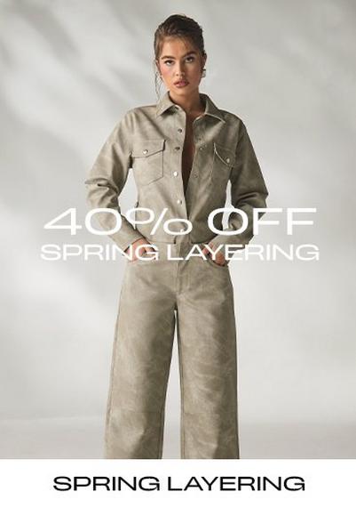 40% off Spring Layering