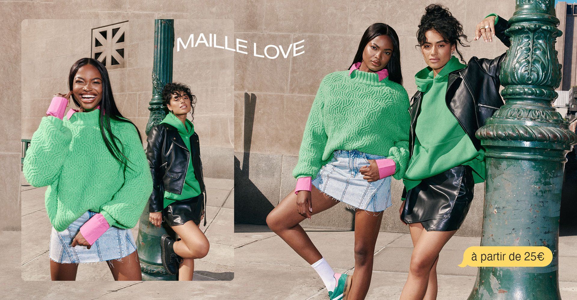 Pièces en maille à partir de 25€