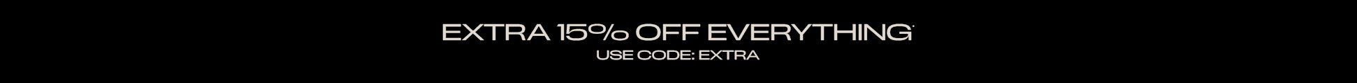 Extra 15% Off Code: EXTRA