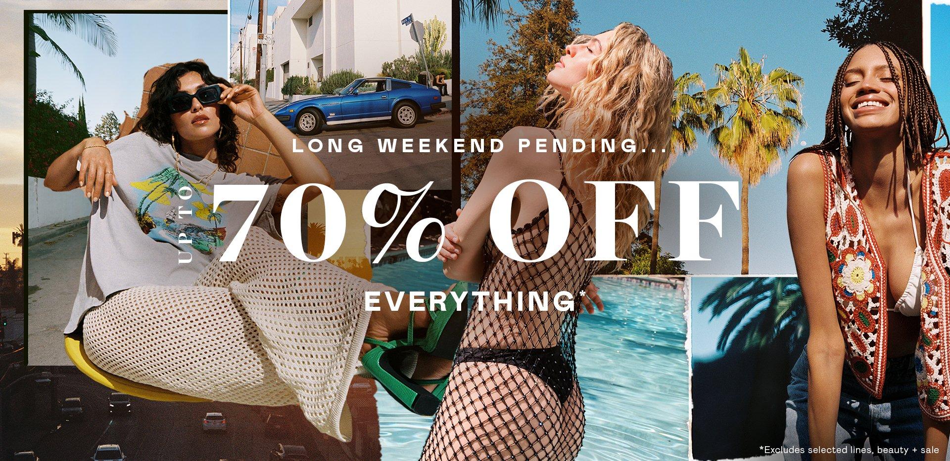 Up to 70% OFF Everything