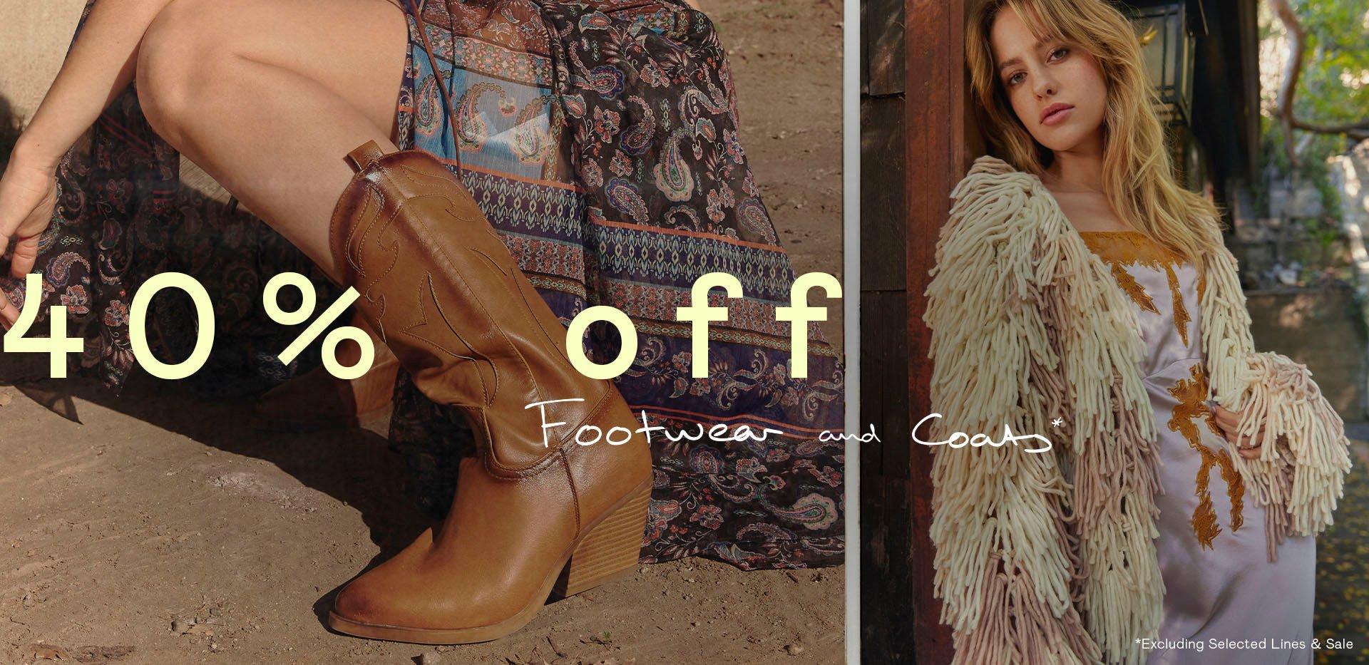 40% OFF Footwear & Coats*