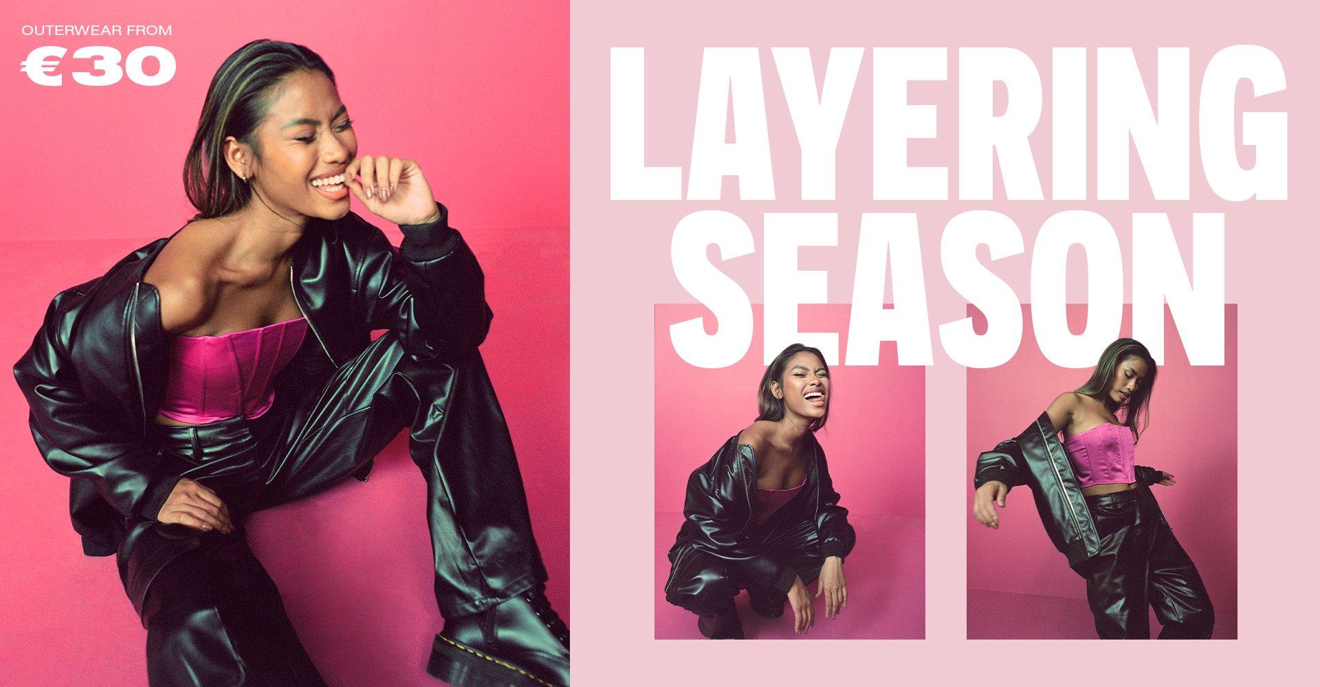 layering season outerwear from $45