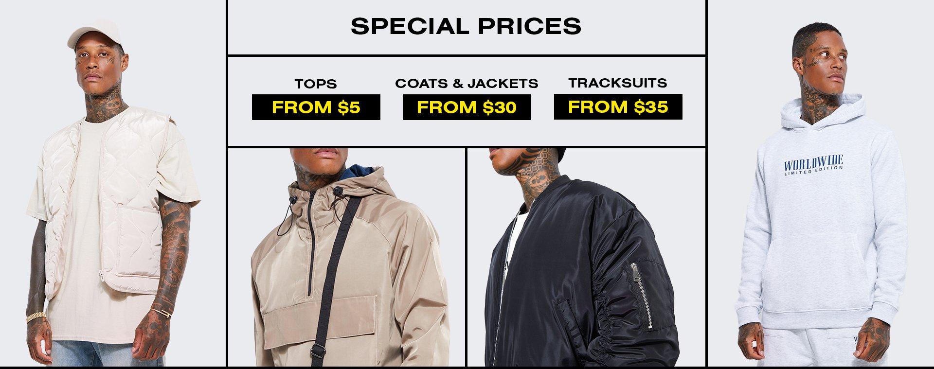 Mens special prices