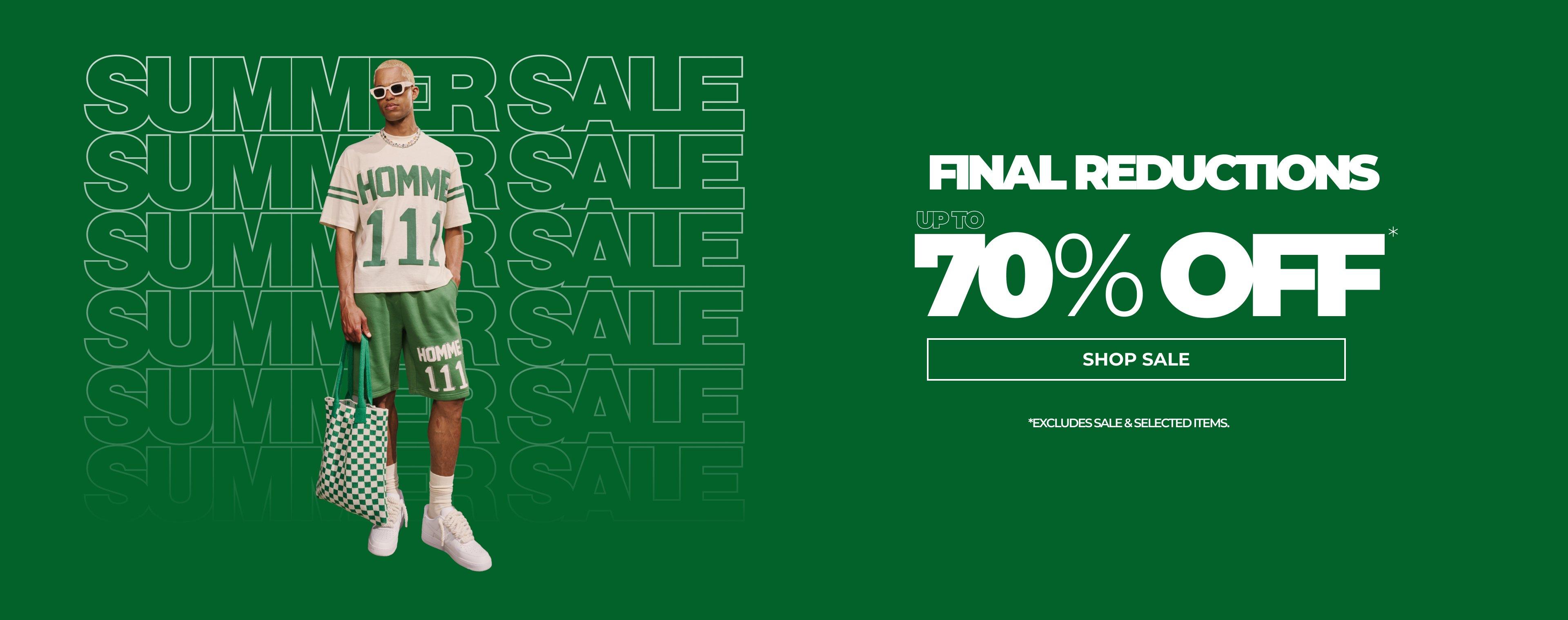 MENSWEAR SALE, UP TO 70% OFF!