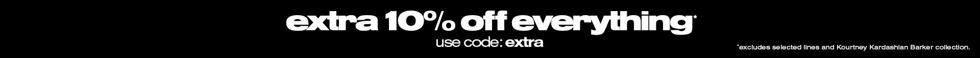 Extra 10% Off Code: EXTRA