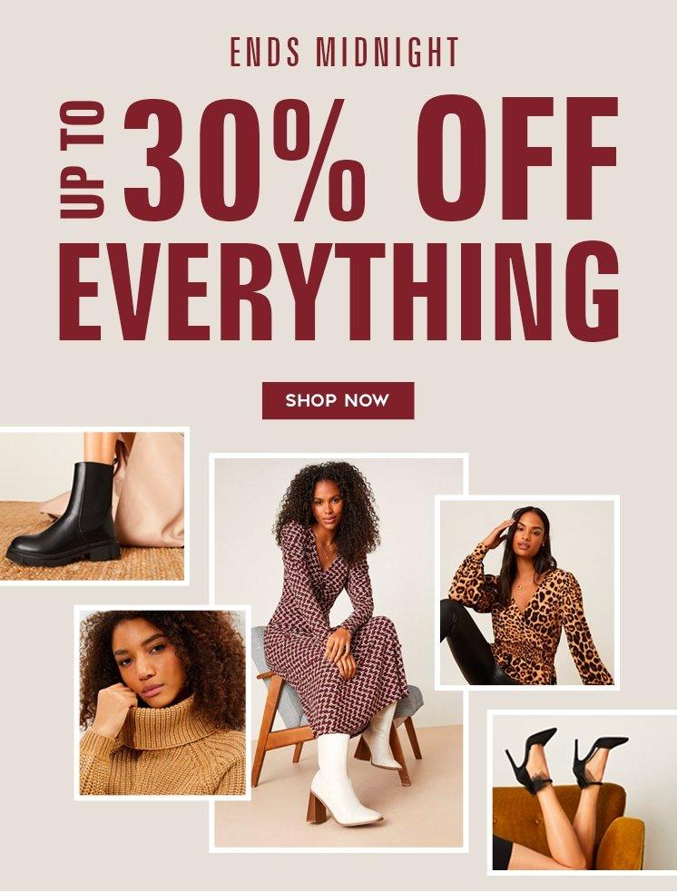 Up To 30% Off Everything