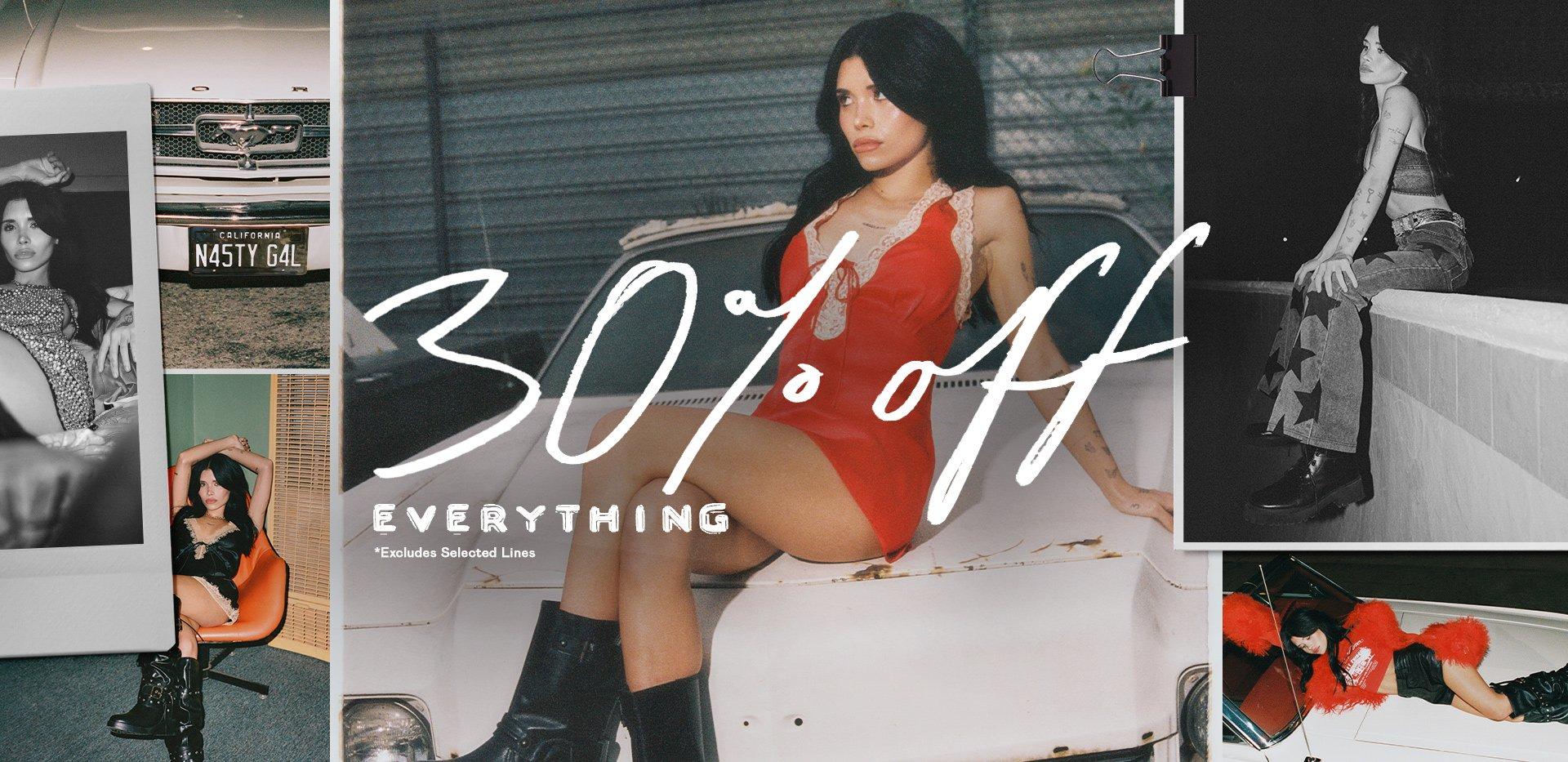 30% OFF Everything*