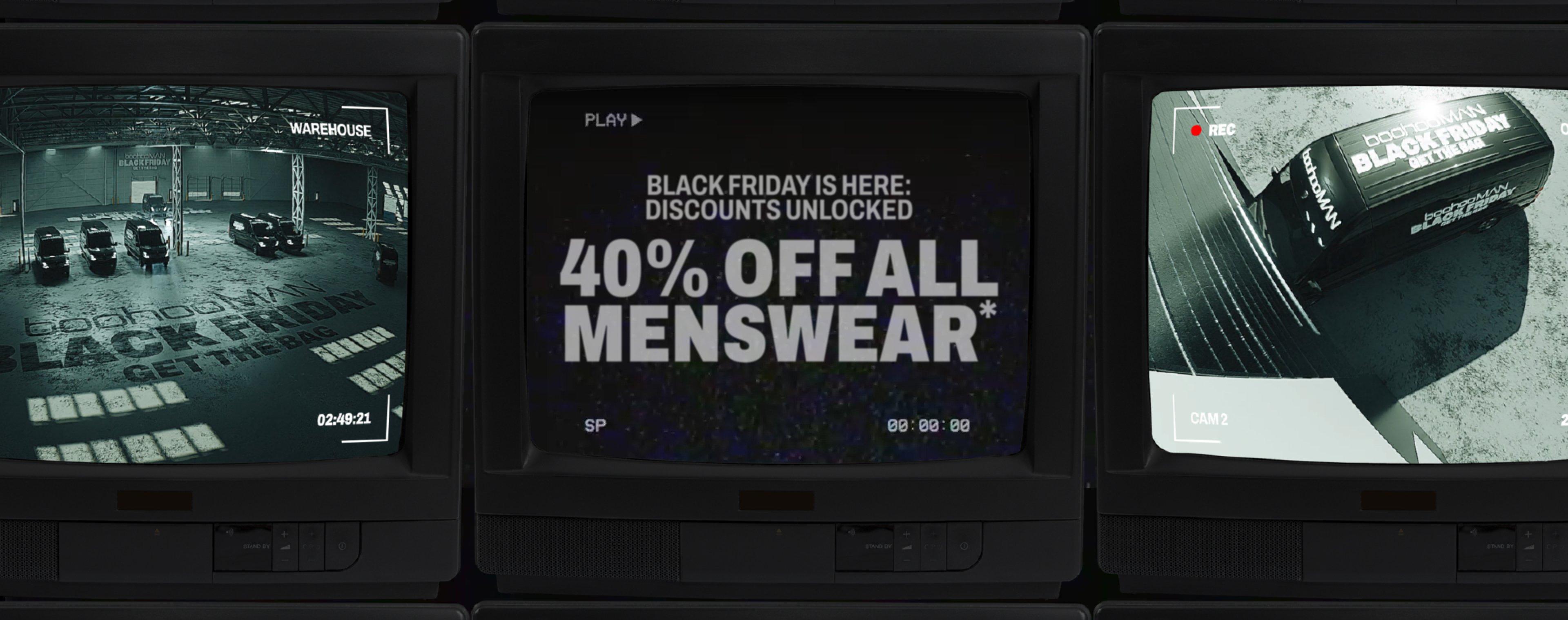 40% OFF MENSWEAR!