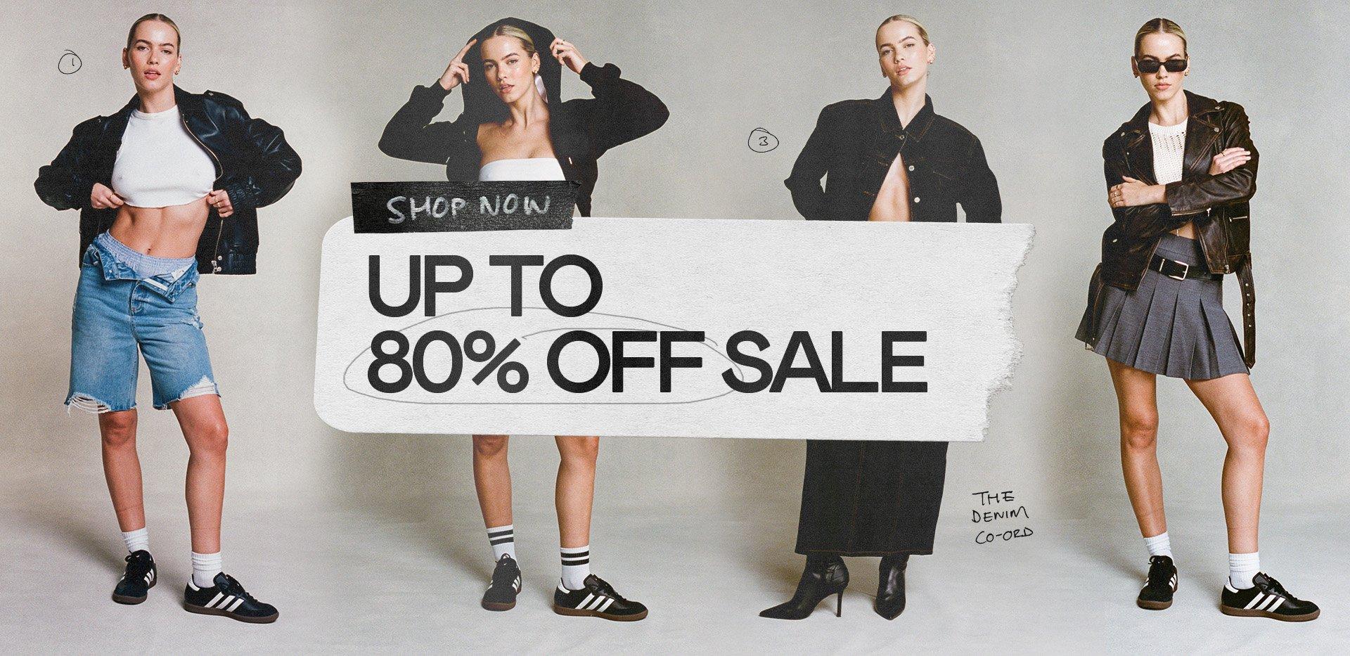 Up To 80% Off!*