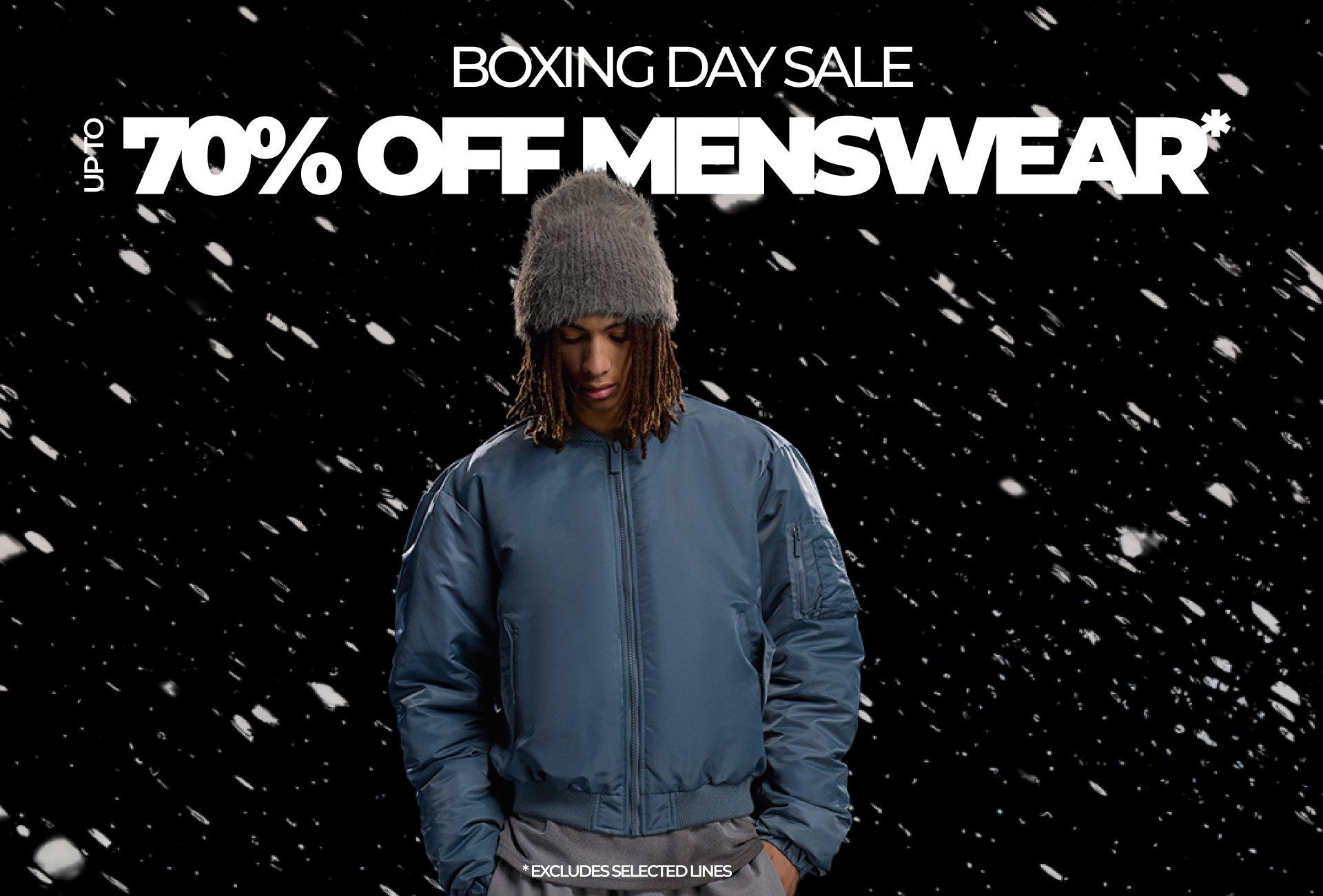 Up to 70% off menswear