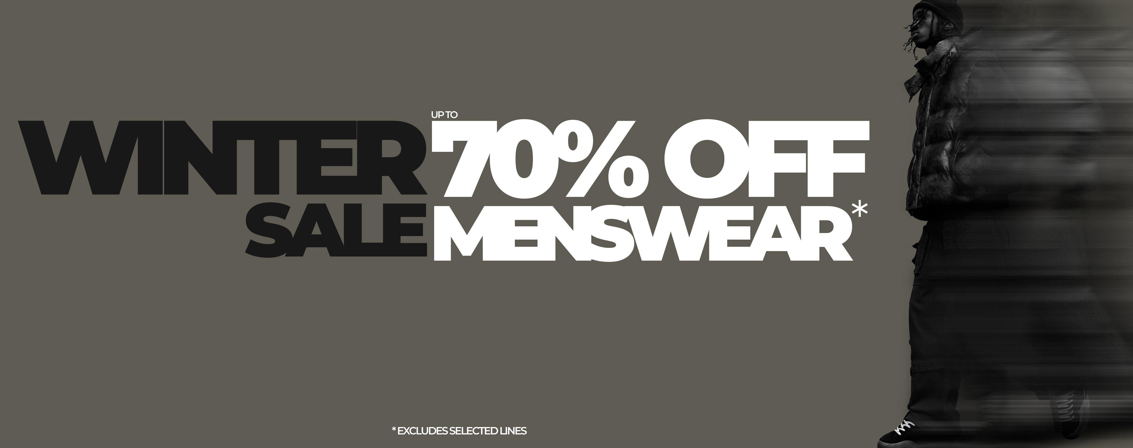 Up to 70% off Menswear!