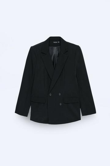 Out of Hours Oversized Double Breasted Blazer black