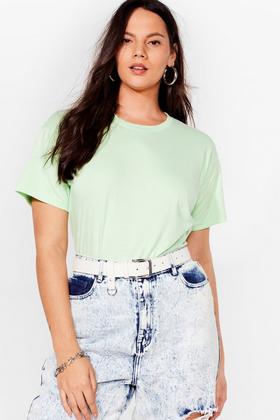 Cut Out Short Sleeve Cotton T-shirt