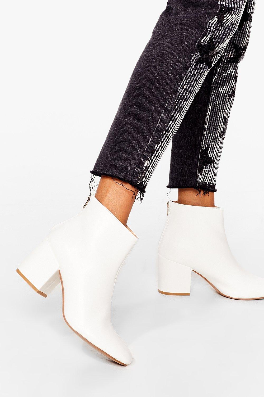 White ankle sale boots sale