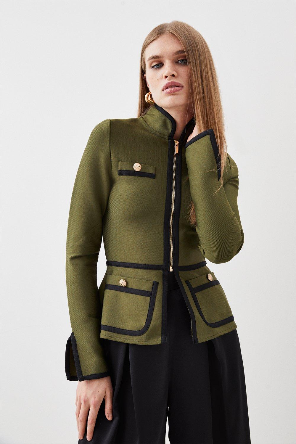 Karen millen zip deals tailored jacket