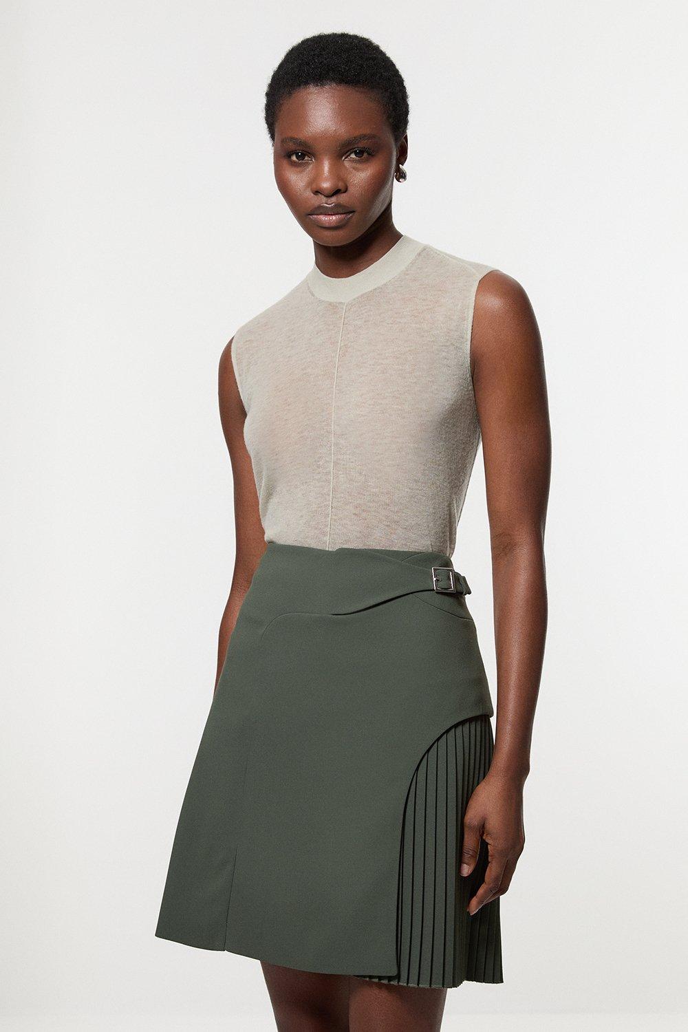 Ameri（アメリ）の「IMANE JACQUARD WRAP SKIRT（スカート