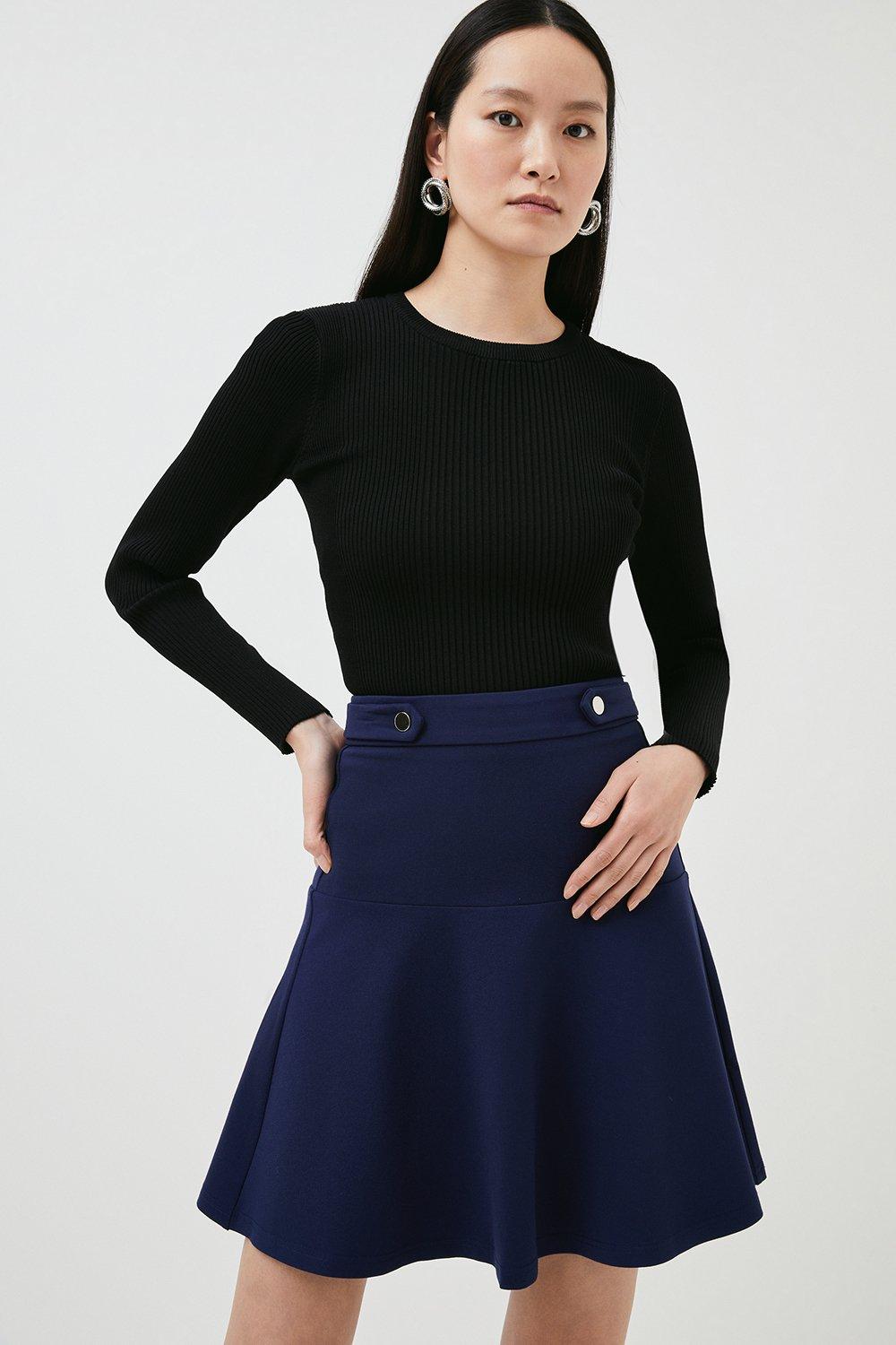 Karen millen clearance black mini skirt