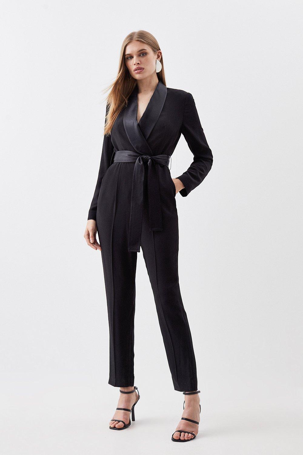 Forever Belted Jumpsuit | Karen Millen