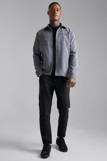 Tapered Fit Jean Contains Cotton washed black