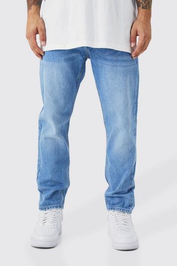 Tapered Fit Rigid Jeans light blue