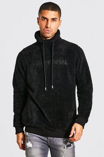 Man Official Borg Sweatshirt With Snood black