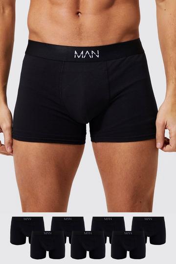 boohoo Mens Black Man Monogram Print Boxers - ShopStyle