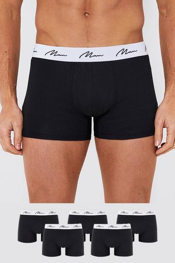 boohooMAN Mens Plus Crown Printed Boxers - Black - Big & Tall