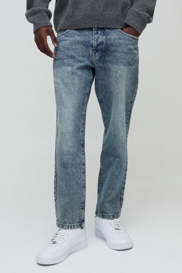 Tapered Fit Rigid Jeans vintage blue