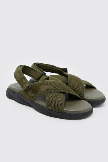 Chunky Technical Strap Sandal khaki