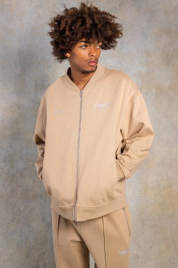 Oversized Limited Heavyweight Bomber taupe