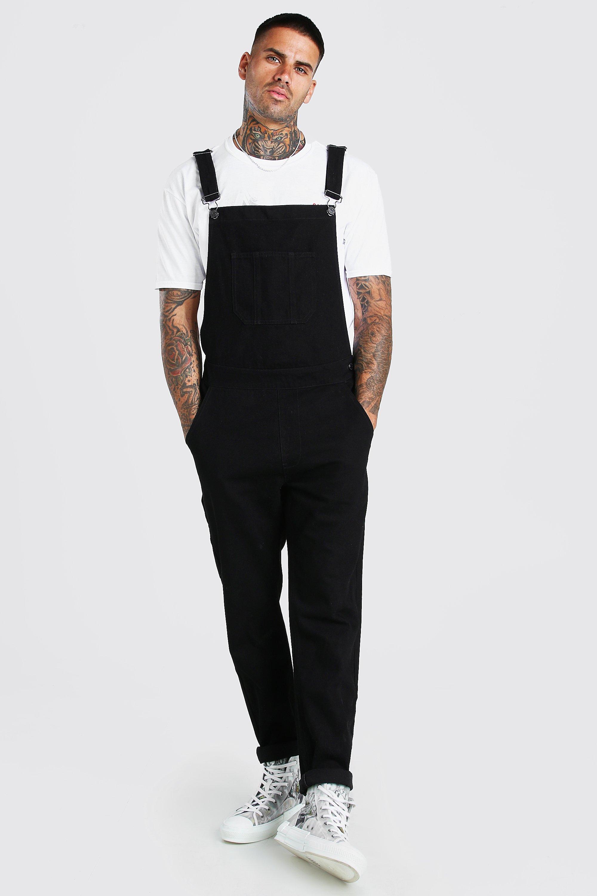 Skinny fit hot sale dungarees mens