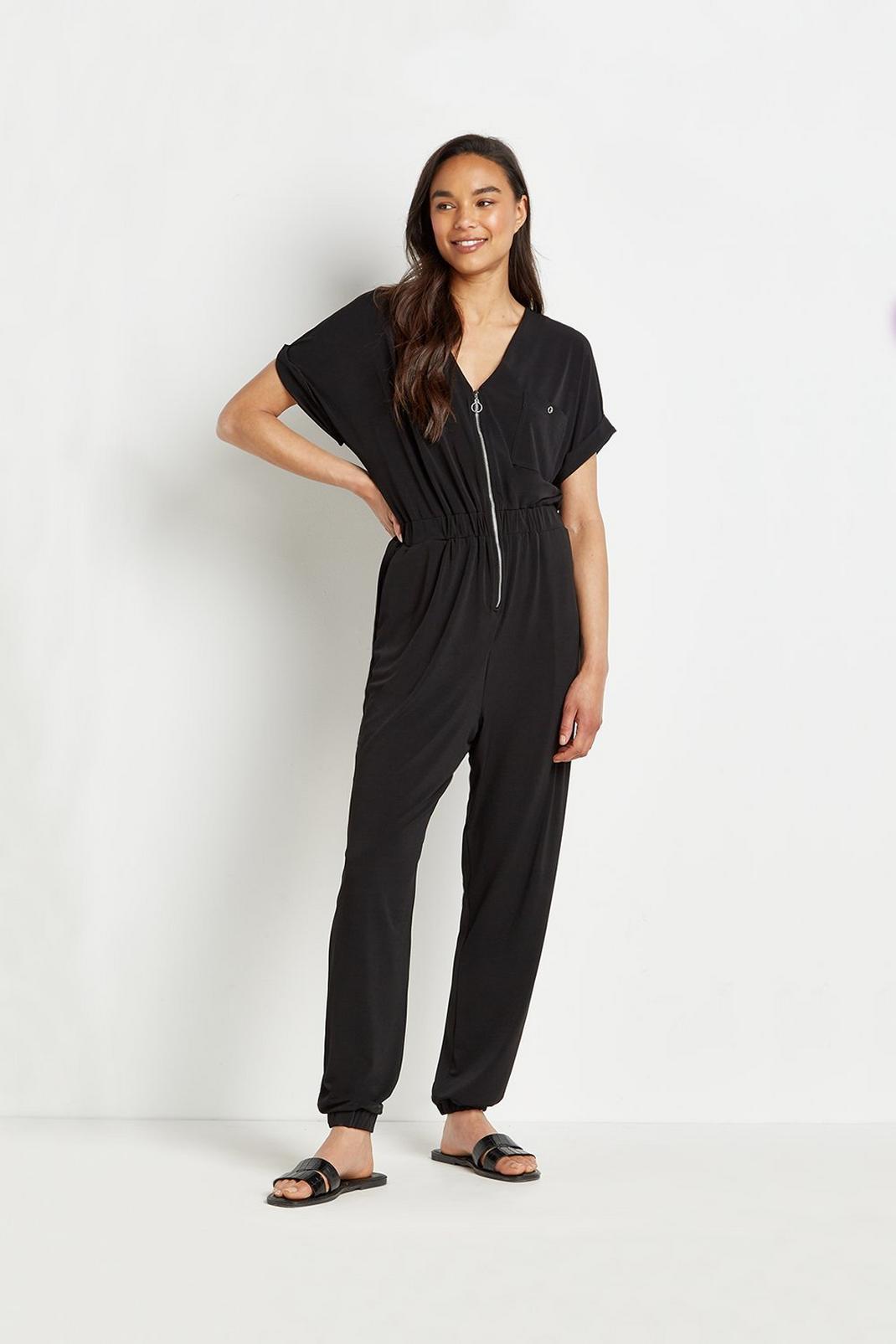 105 Tall Zip Front Jumpsuit image number 1