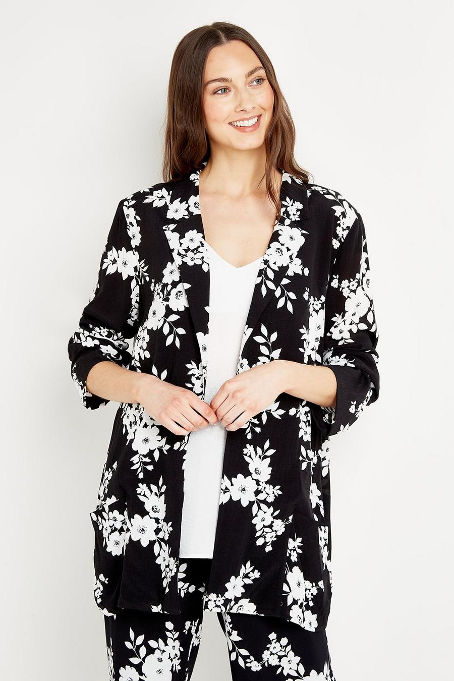 Tall Shadow Floral Relaxed Jacket