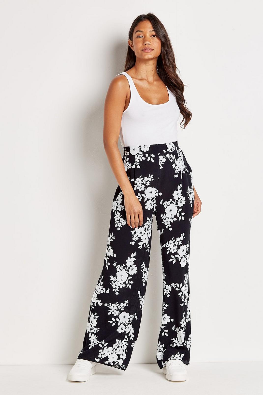 105 Shadow Floral Wide Leg Trouser image number 1