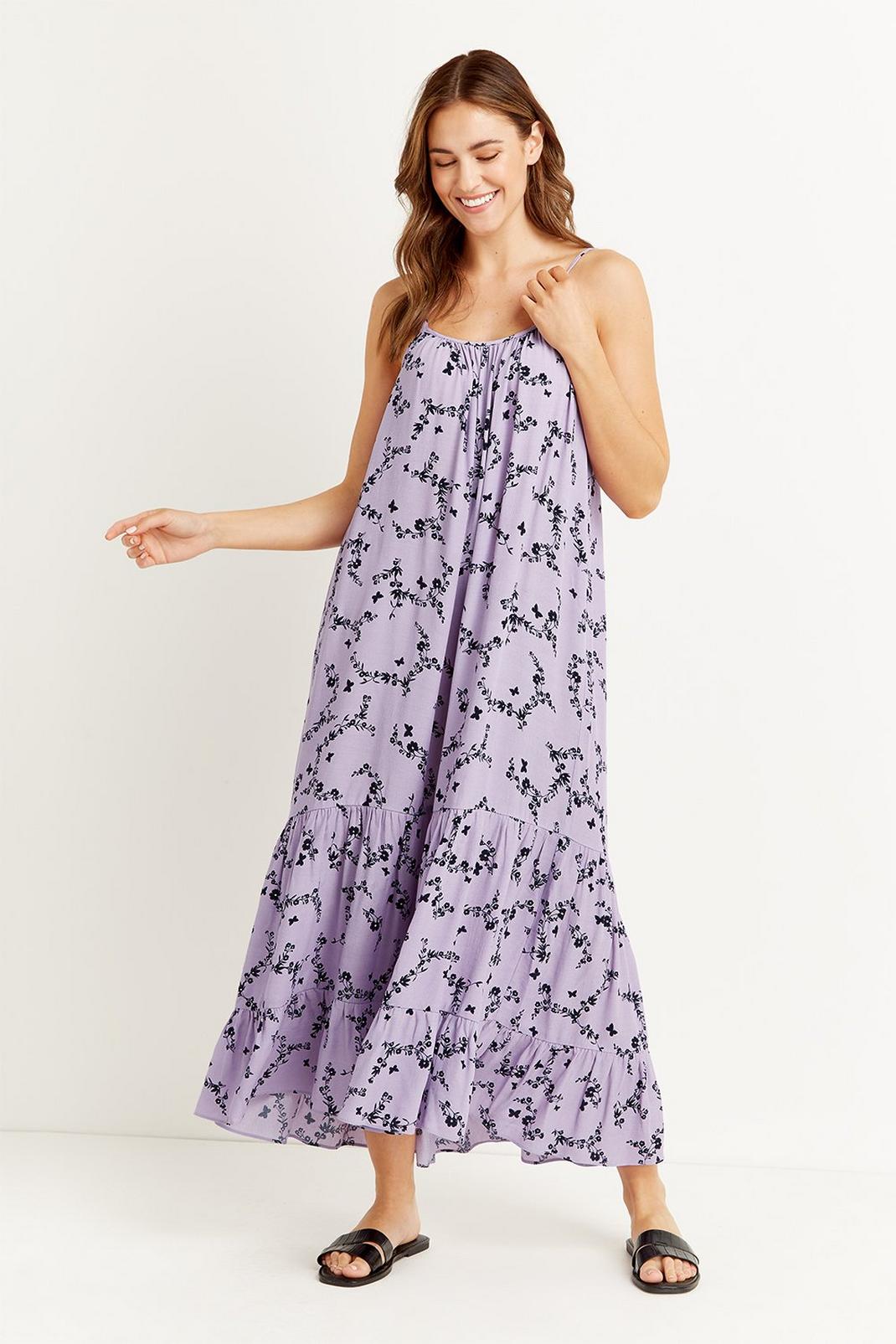 137 Petite Lilac Butterfly Sundress image number 1