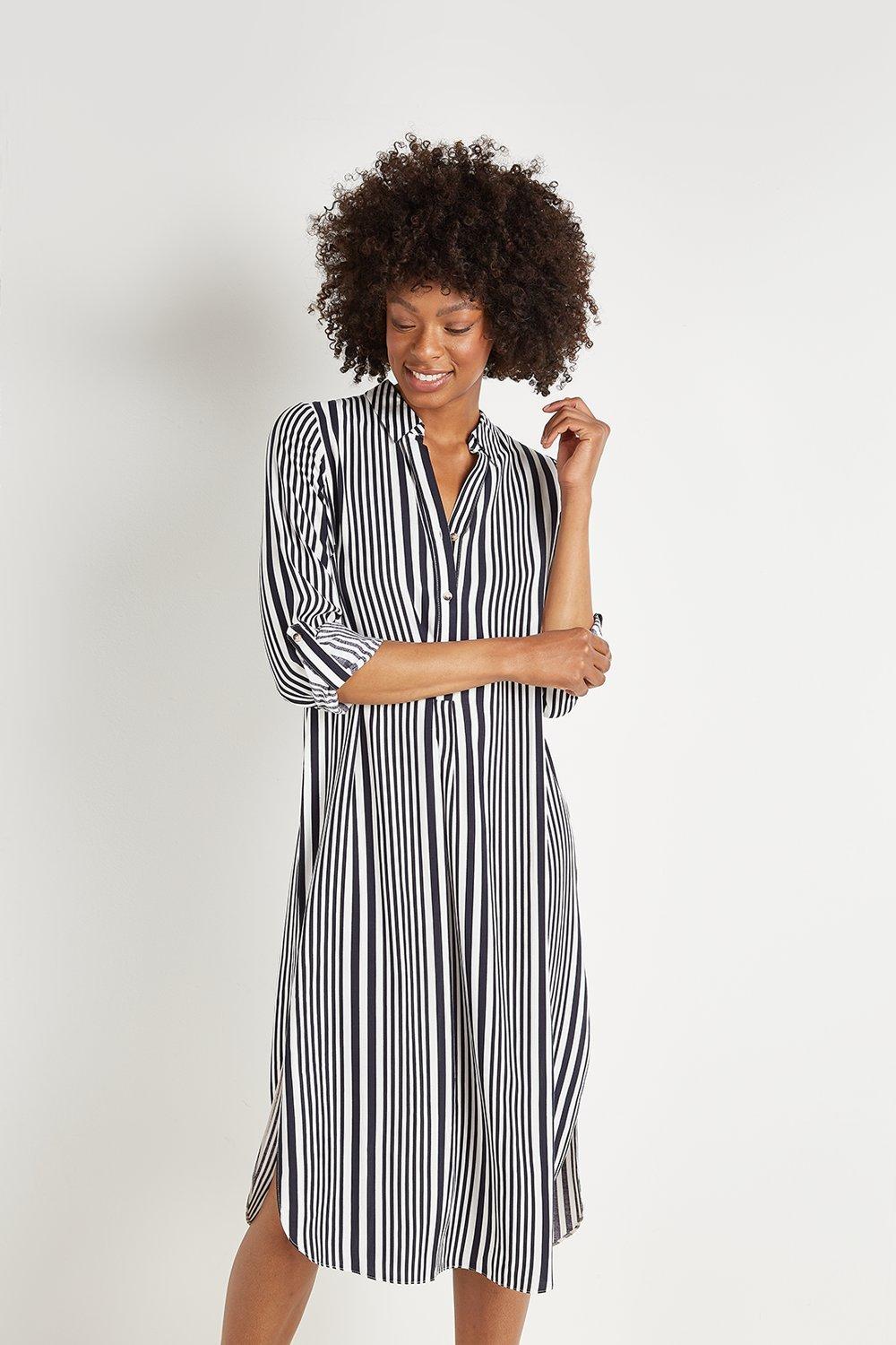 next stripe shirt dress