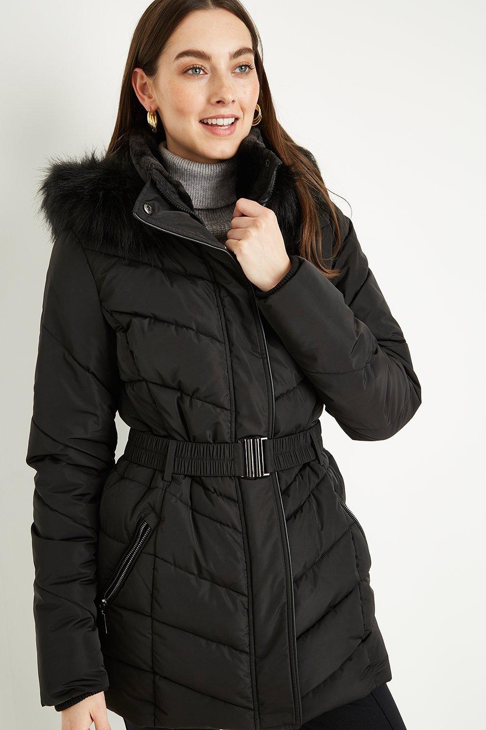 Wallis black 2025 padded coat