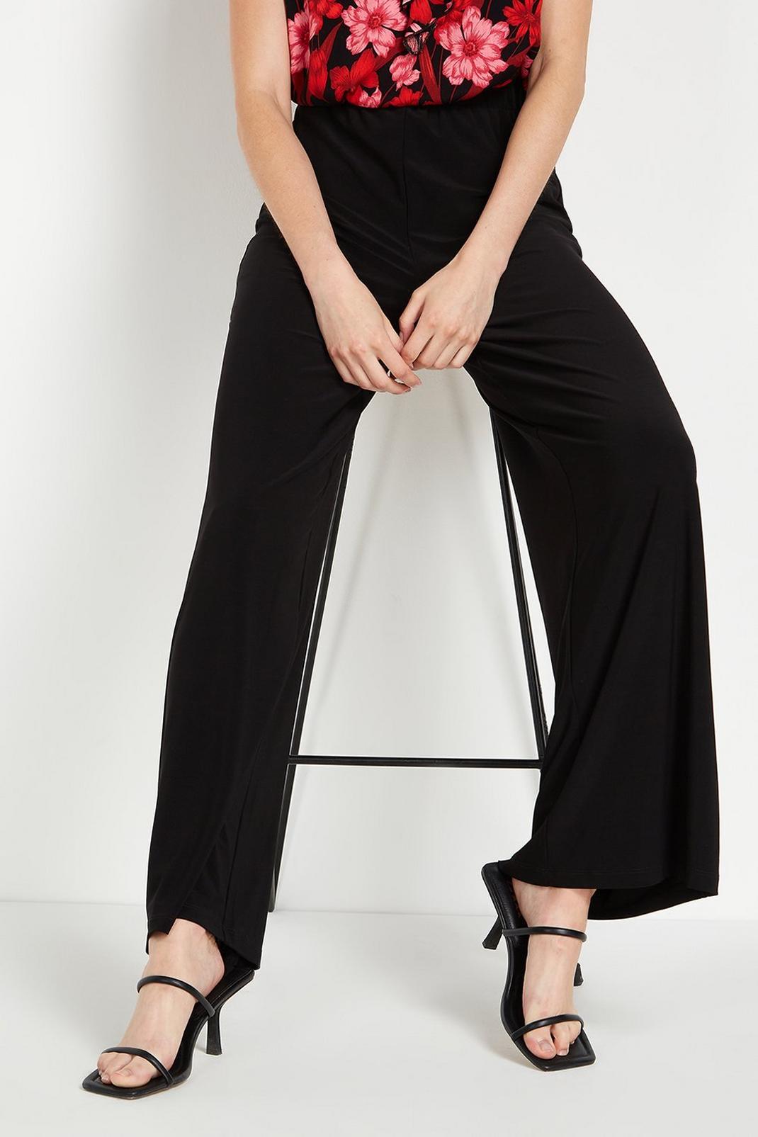 105 Tall Wide Leg Jersey Trouser image number 2