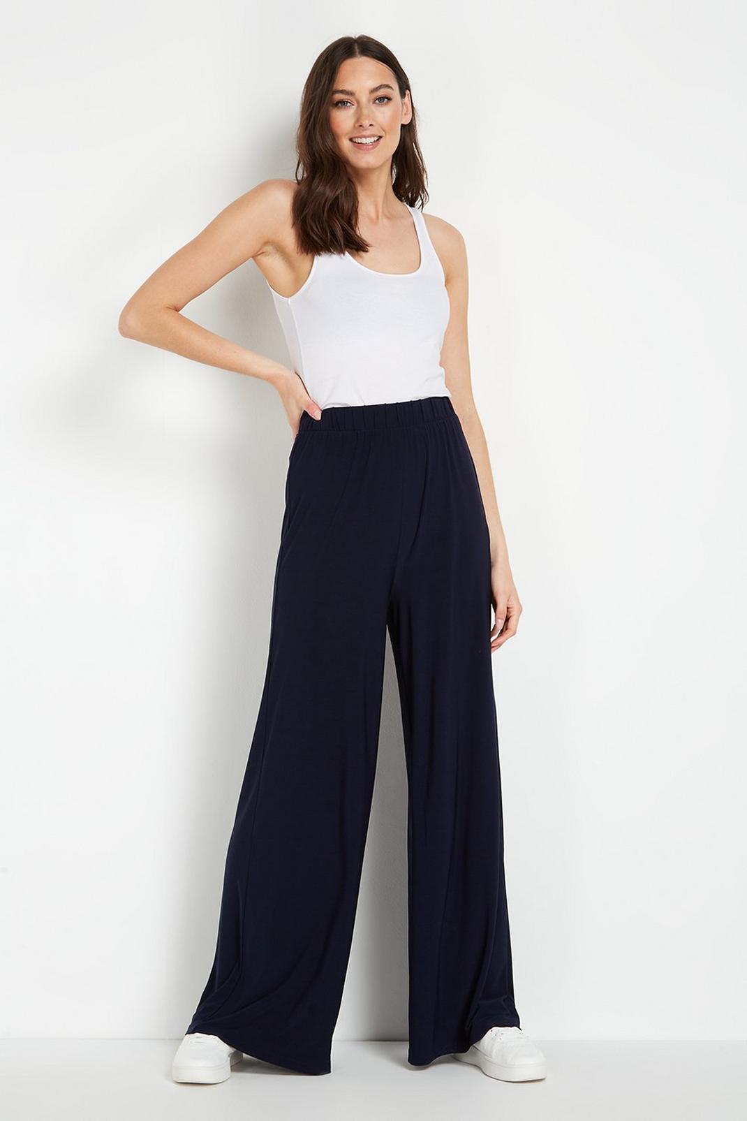 148 Tall Wide Leg Jersey Trouser image number 1