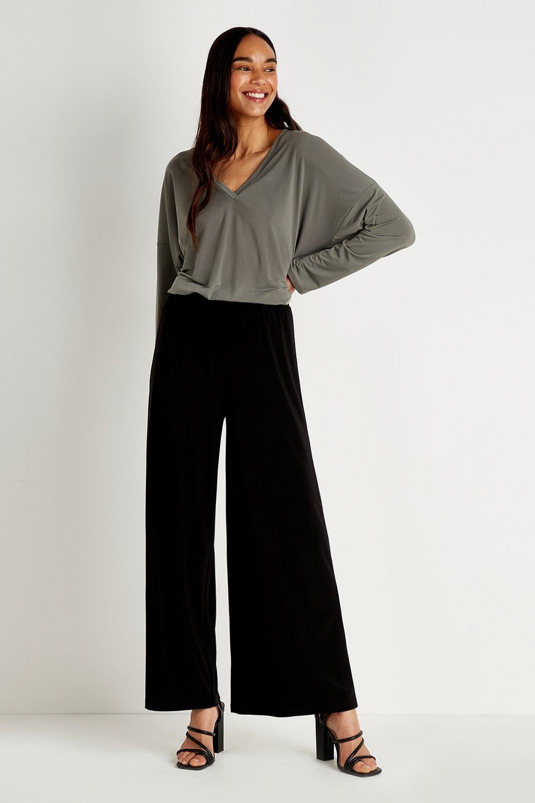 105 Wide Leg Jersey Trouser image number 1