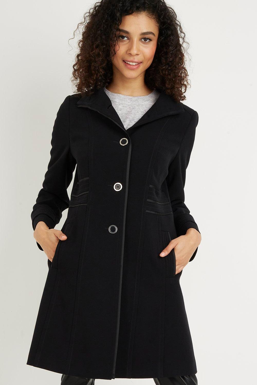 next funnel neck coat