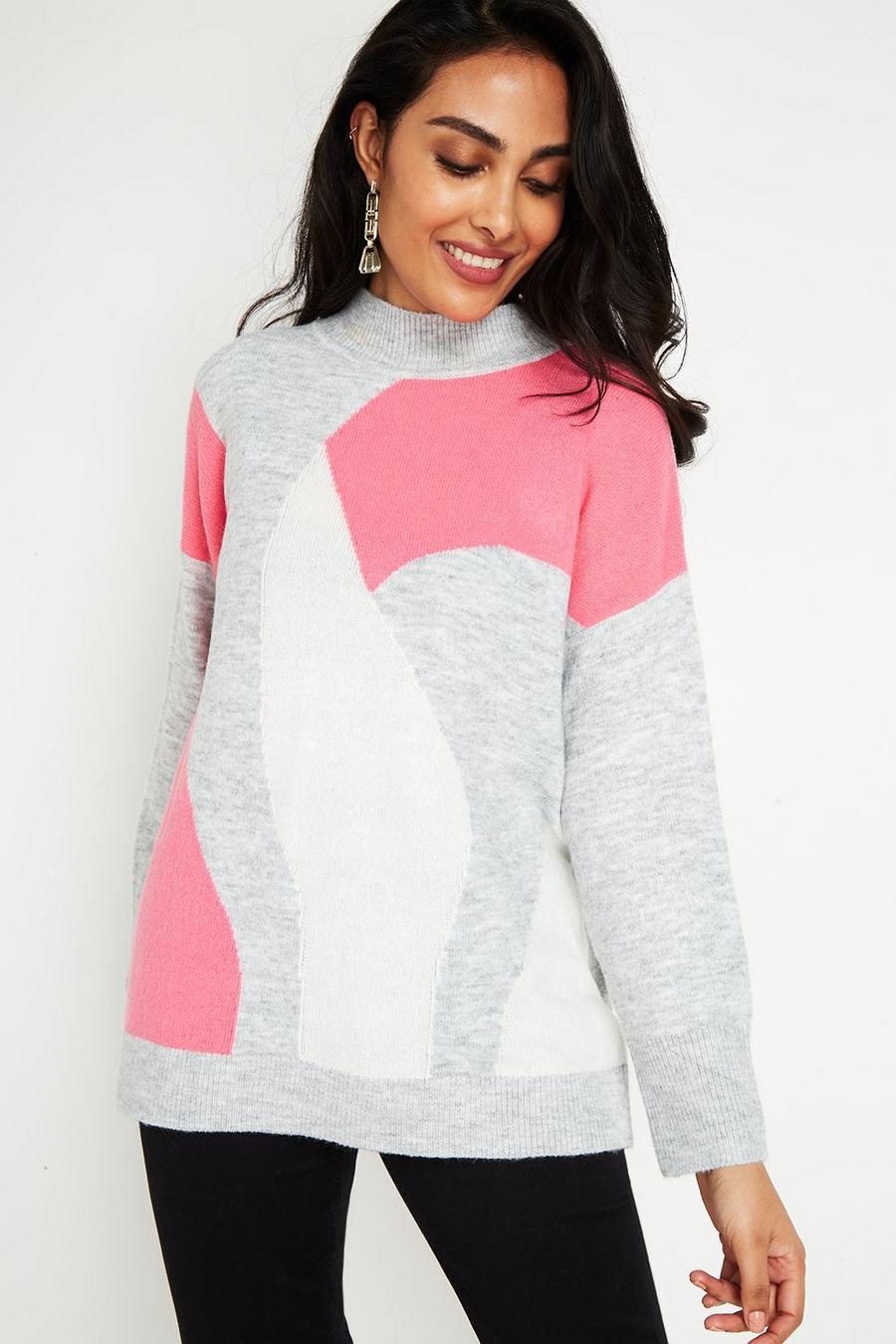 Petite Vertical Abstract Jumper