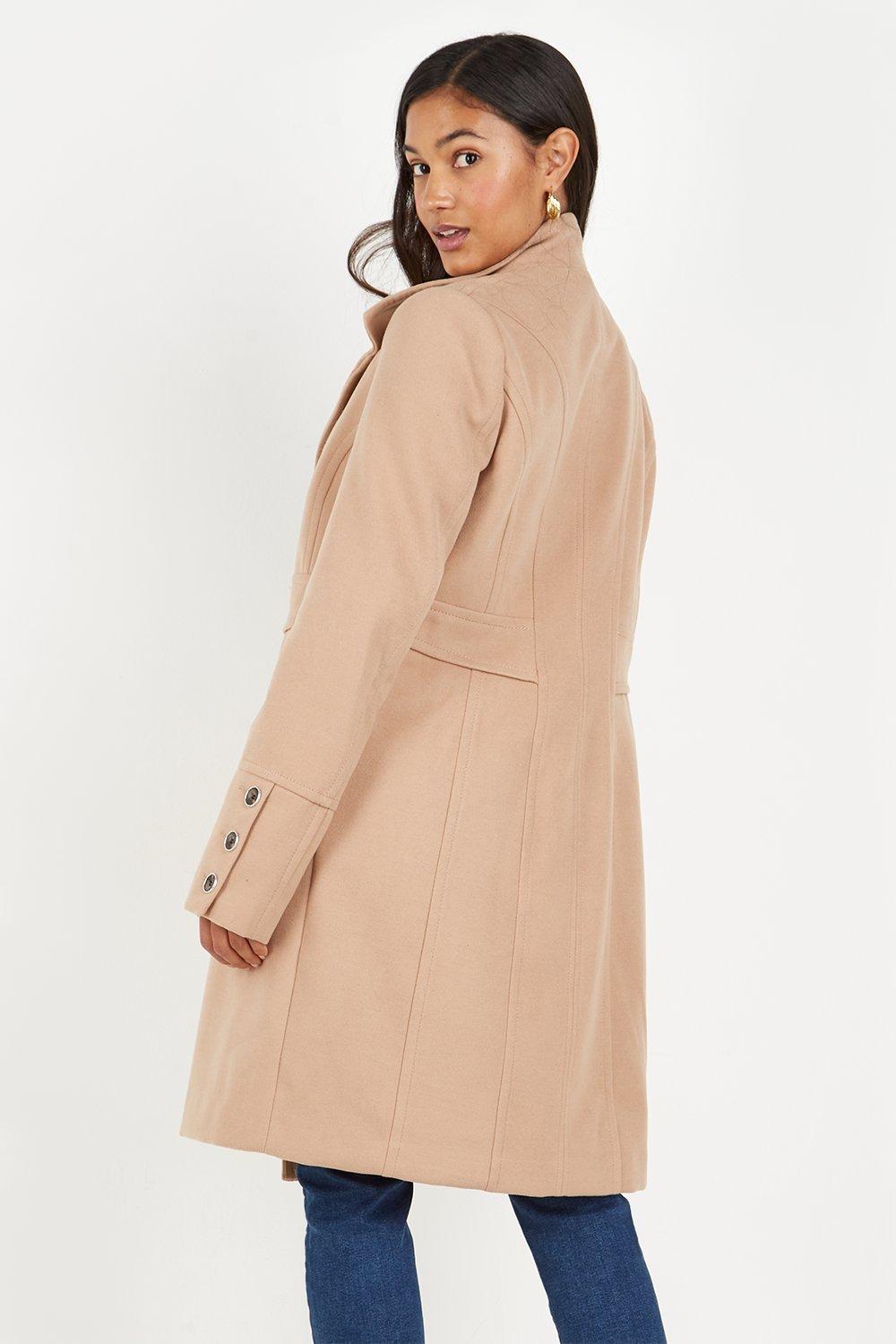 Wallis hot sale camel coat