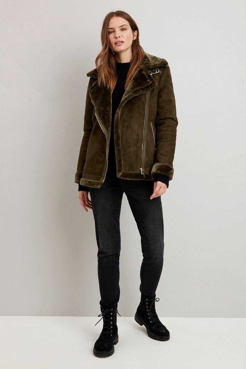 wallis biker coat