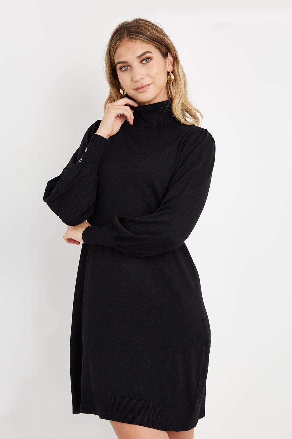 roll neck jumper dresses