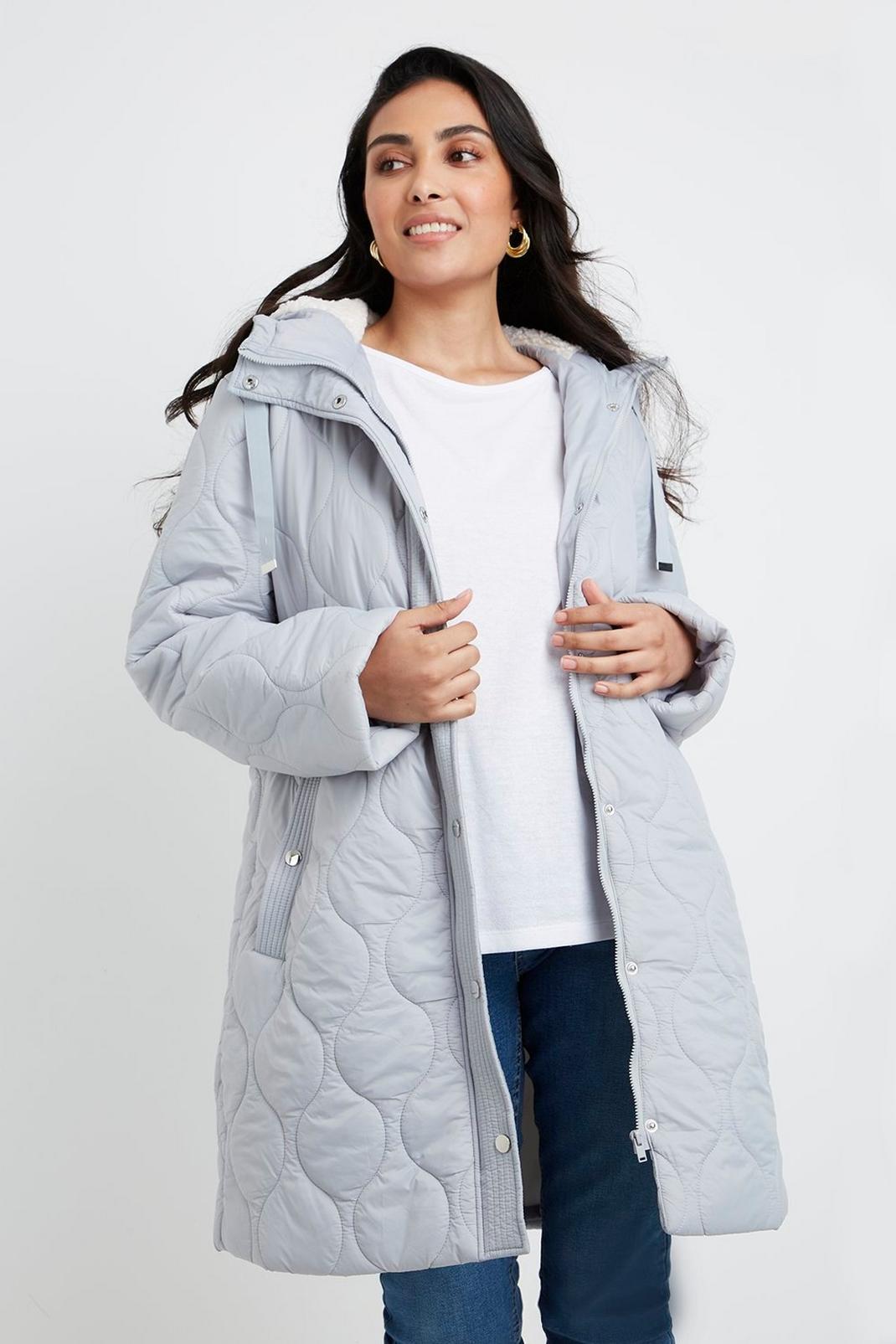 163 Petite Quilted Coat image number 1
