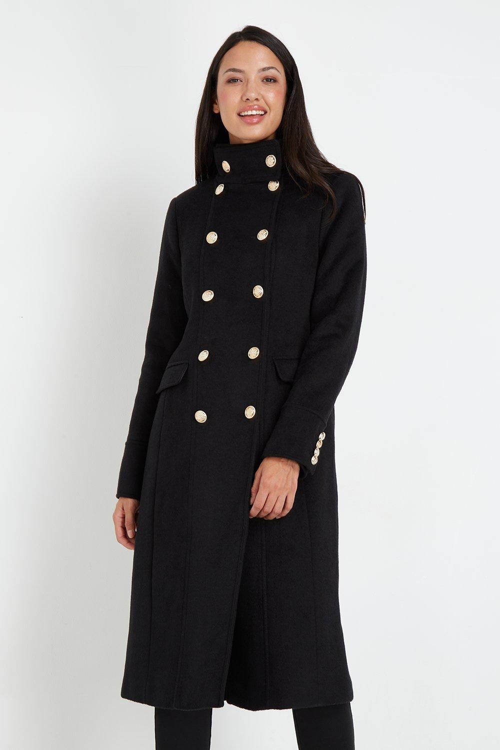 long black military coat