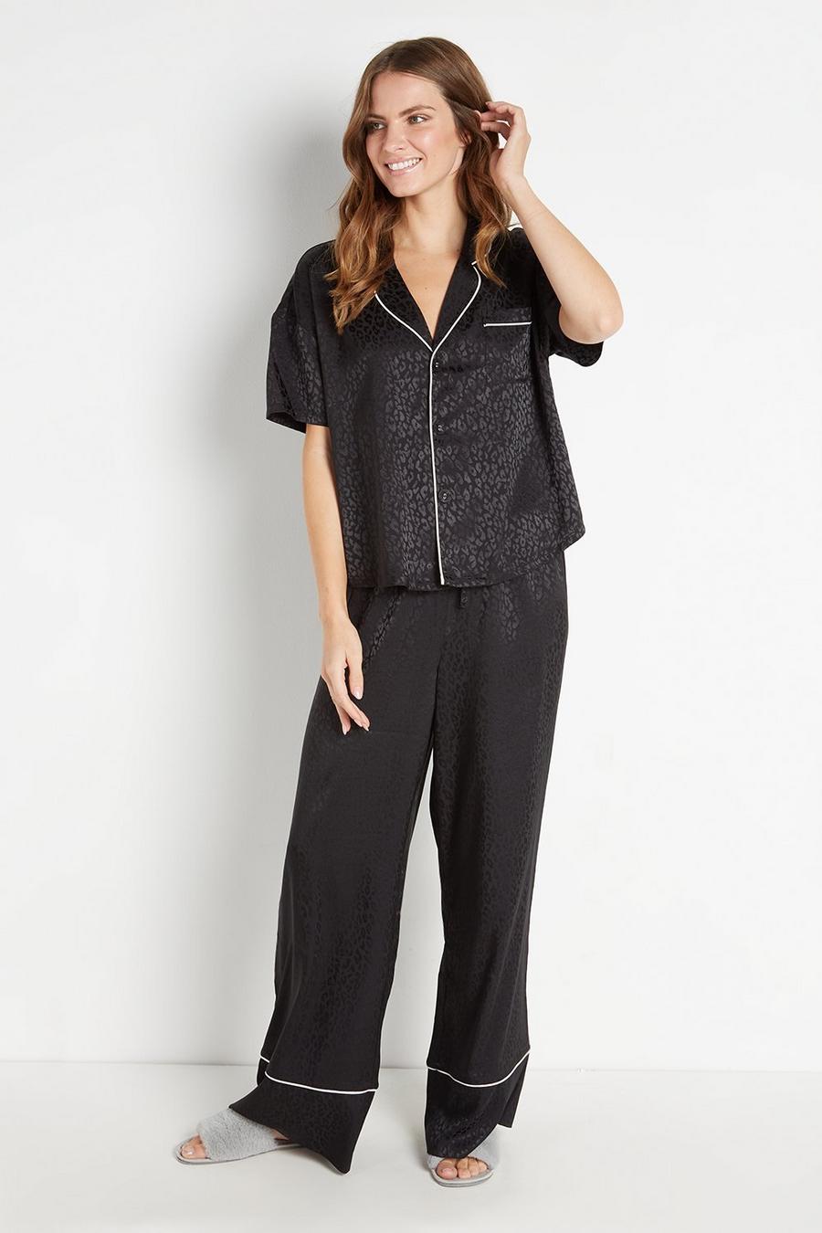 Jacquard Contrast Pyjama Set